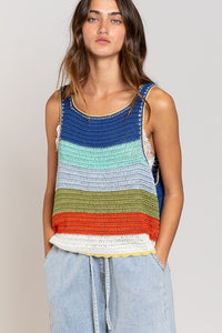 Camila Colorblock Crochet Tank