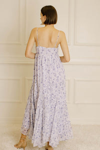 Violet Floral Maxi Dress