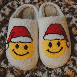 Santa Christmas Smiley Slipper