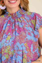 Load image into Gallery viewer, Periwinkle Smocked Neck Chiffon Dress
