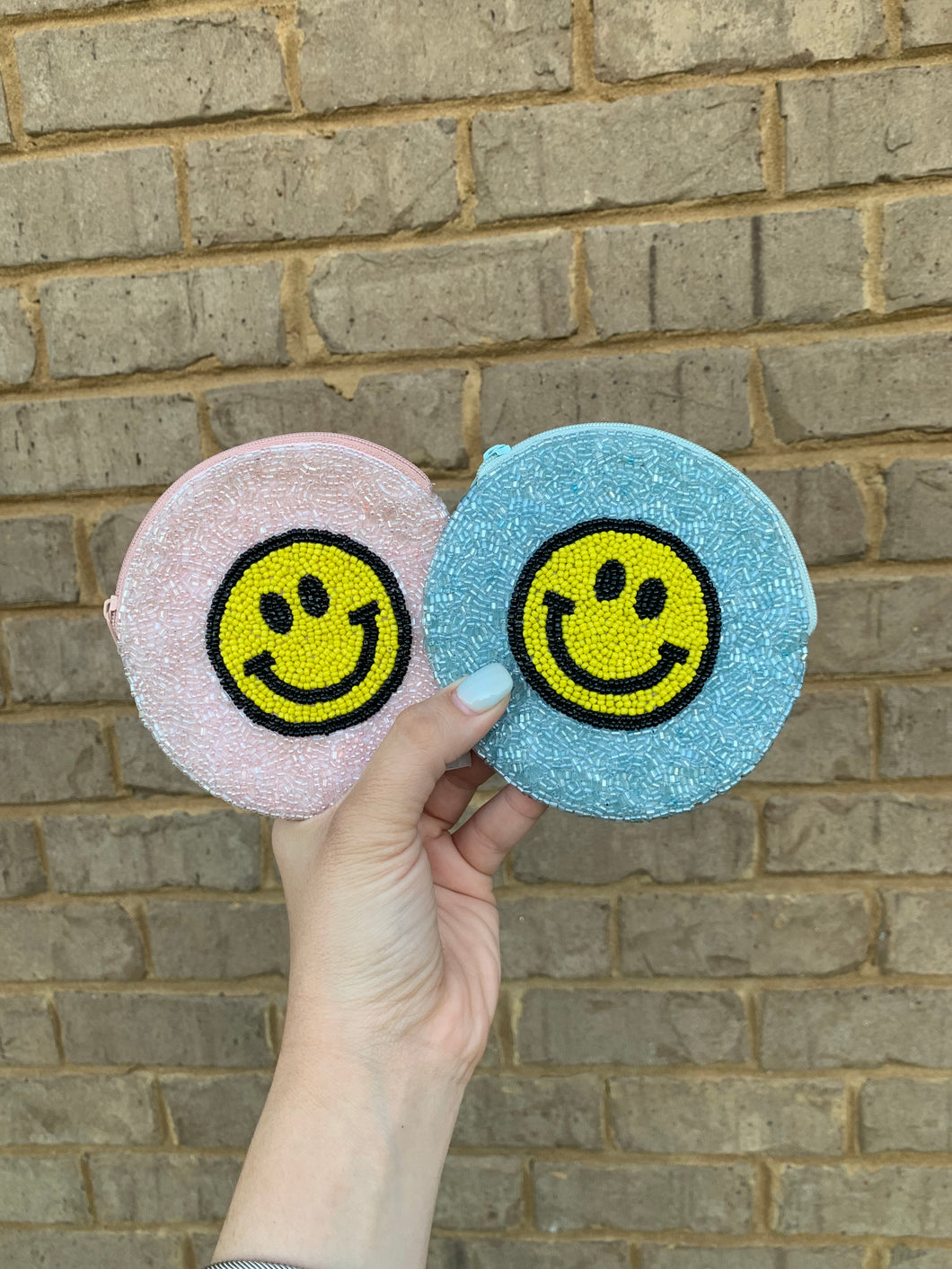 Smiley Face Round Coin Purse