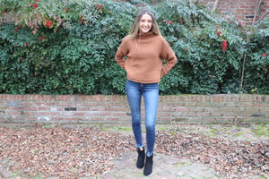 Cinnamon Turtleneck Sweater