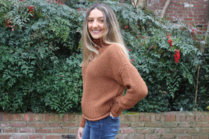 Cinnamon Turtleneck Sweater