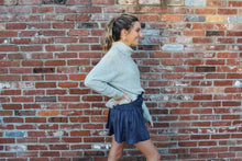 Load image into Gallery viewer, Navy Smocked Skort
