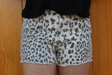 Load image into Gallery viewer, Leopard Denim Shorts
