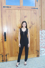 Load image into Gallery viewer, Amber Lace Black Jumpsuit
