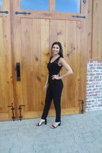 Load image into Gallery viewer, Amber Lace Black Jumpsuit
