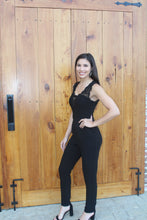 Load image into Gallery viewer, Amber Lace Black Jumpsuit
