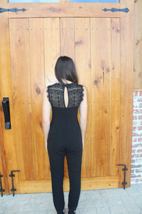 Amber Lace Black Jumpsuit