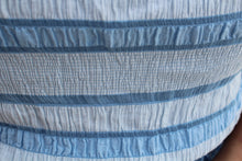 Load image into Gallery viewer, Blue Ruched Striped Set
