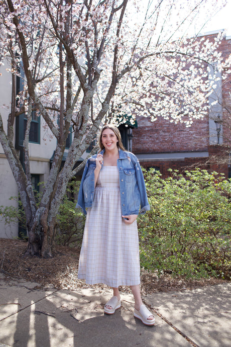 emory plaid dress