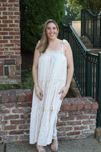 Load image into Gallery viewer, Bre Beige Gingham Maxi Dress
