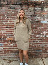 Load image into Gallery viewer, Taupe Multicolor Knit Dress
