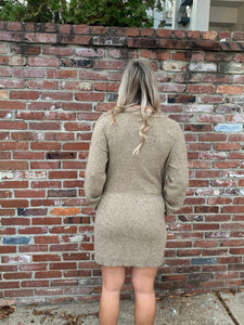Taupe Multicolor Knit Dress