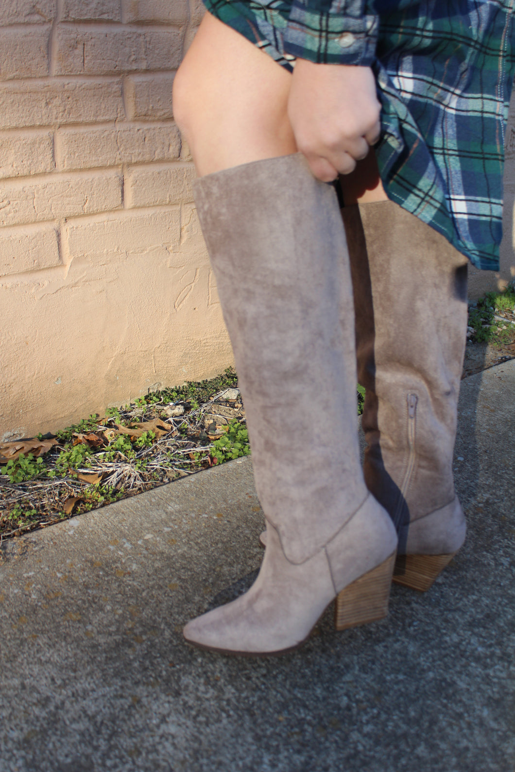 Lacey Grey Boots