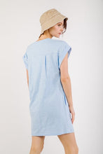 Load image into Gallery viewer, Sky Pocket T-shirt Dress
