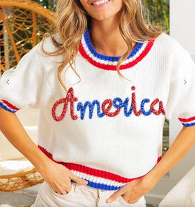 America Script Sweater