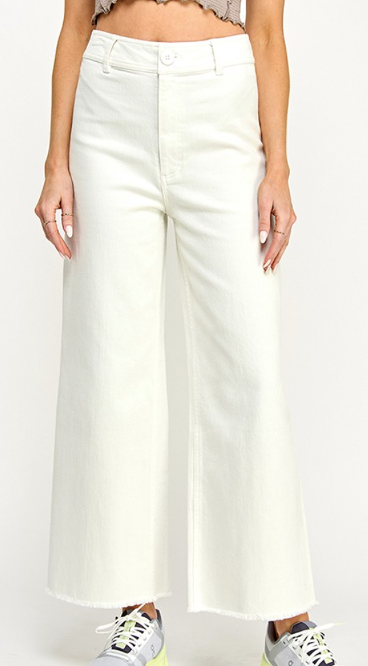 Marine White Straight Jeans