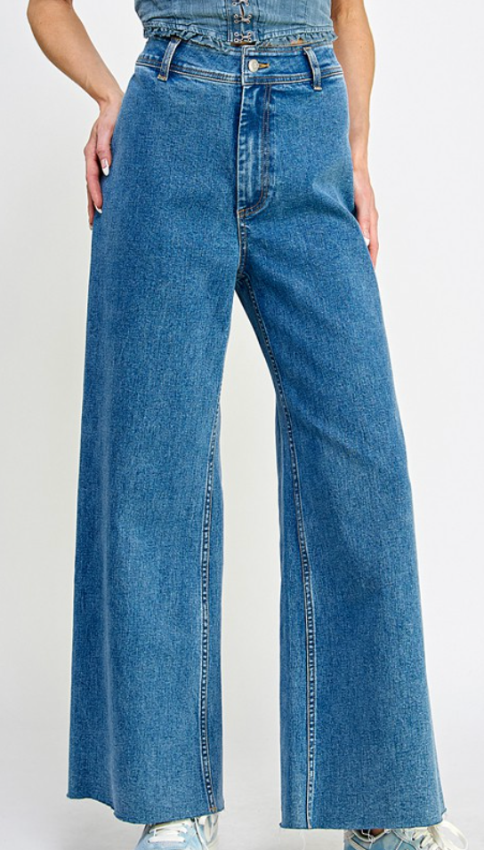 Marine Denim Straight Jeans