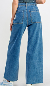 Marine Denim Straight Jeans