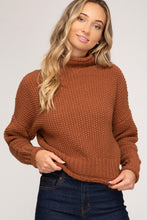 Load image into Gallery viewer, Cinnamon Turtleneck Sweater
