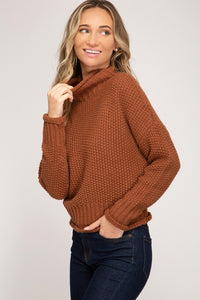 Cinnamon Turtleneck Sweater