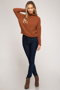 Cinnamon Turtleneck Sweater