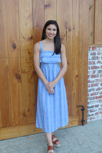 Load image into Gallery viewer, Blue Stripe Midi Dress
