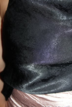 Load image into Gallery viewer, Black Satin Cowl Neck Tank
