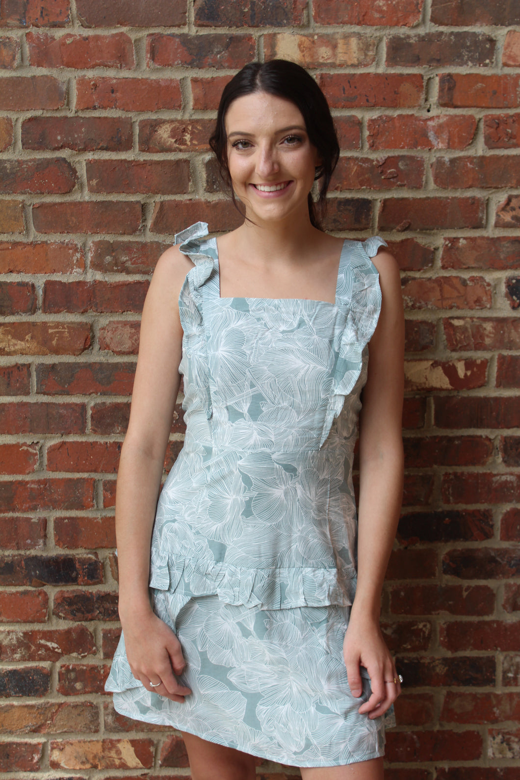 Mint Palm Dress