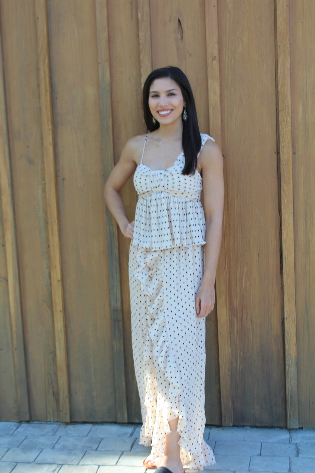 Ivory Polka Dot Top