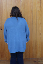 Load image into Gallery viewer, Dusty Blue Curvy Cardigan
