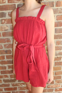 Rust Red Romper