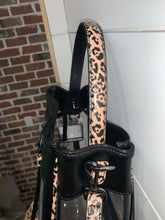 Load image into Gallery viewer, Cheetah Black Bare Bucket Tote

