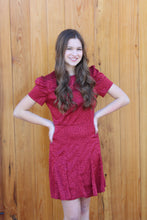 Load image into Gallery viewer, Burgundy Leopard Dress
