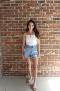 Star Denim Shorts