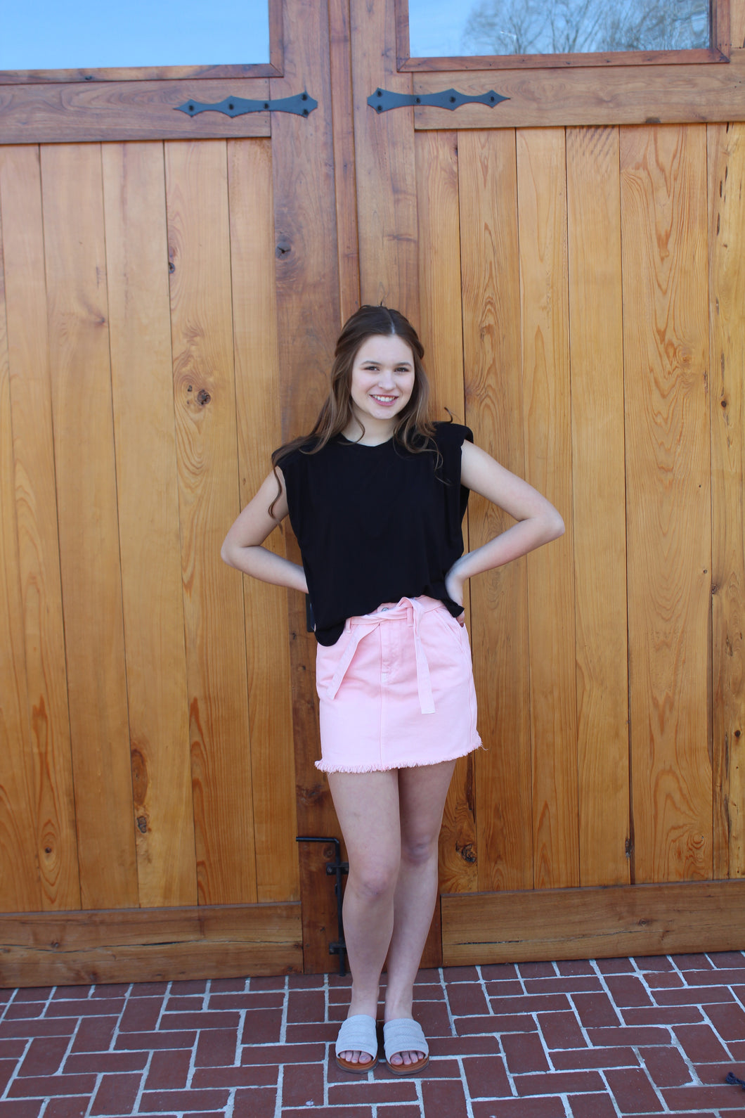 Peach Mini Skirt