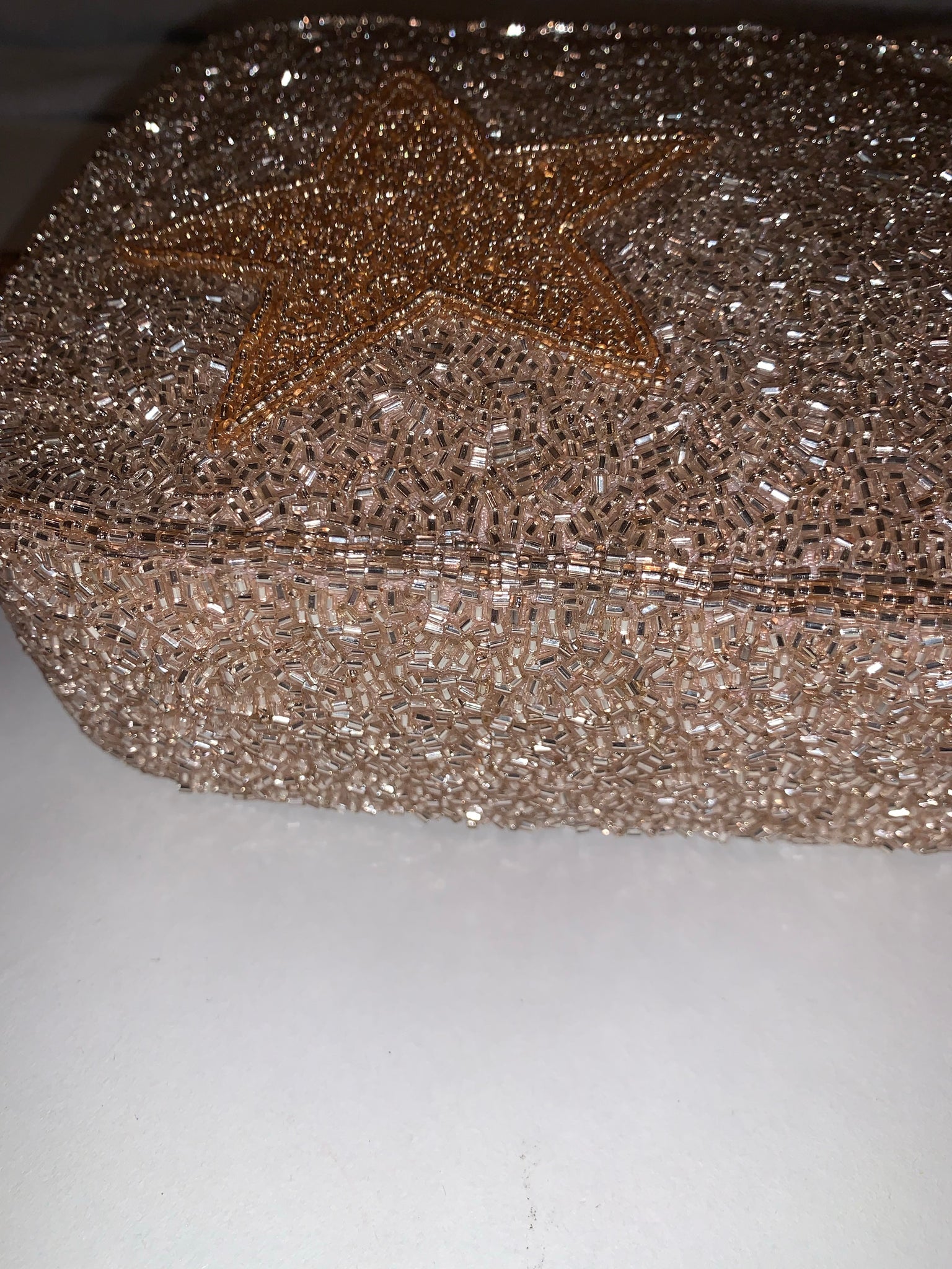 Wristlet/Makeup Bag with Rose Gold Glitter Bottom, 8.5x6.5in - Bling Your  Things - Rhinestones