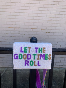 mardi gras collection beaded bags belt bag - let the good times roll