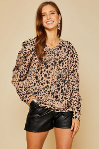 Leopard Print Blouse