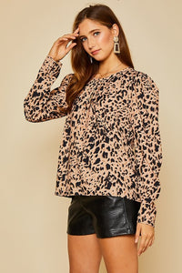 Leopard Print Blouse