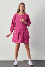 Load image into Gallery viewer, Pink Corduroy Dress
